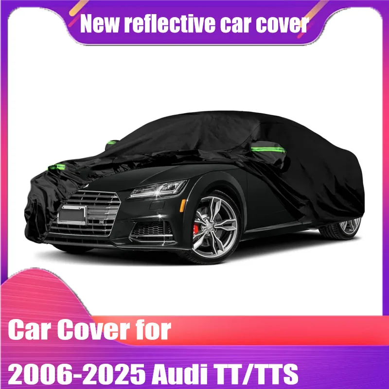 

Waterproof Car Covers Replace for 2006-2025 Audi TT/TTS Windproof Bands for Snow Rain Dust Hail Protection (TT)
