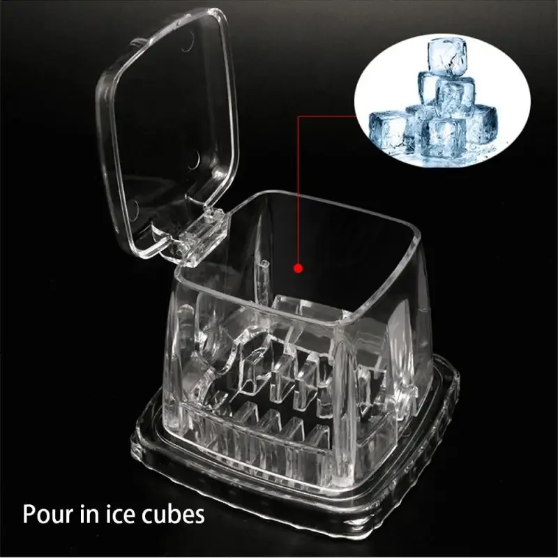 Home Multi-function For Home Kitchen Bar Portable Hand Shaved Ice Machine Transparent Ice Blenders Tools Manual Ice Crusher