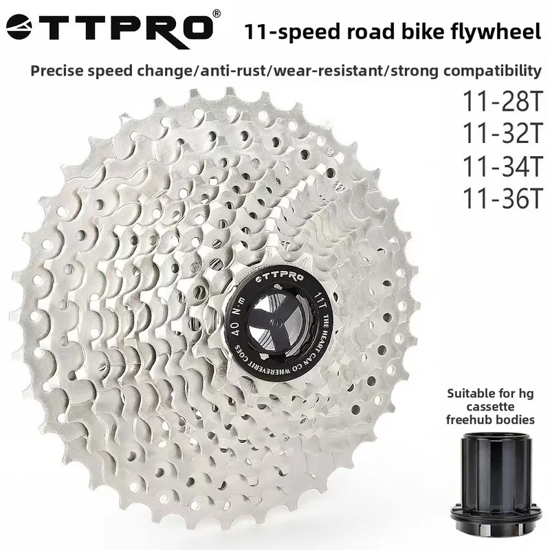 TTPRO Mountain Bike 11 Speed Cassette Sprocket 11-32T Freewheel Multi Speed Rear Wheel Gear Bicycle Tower Cog
