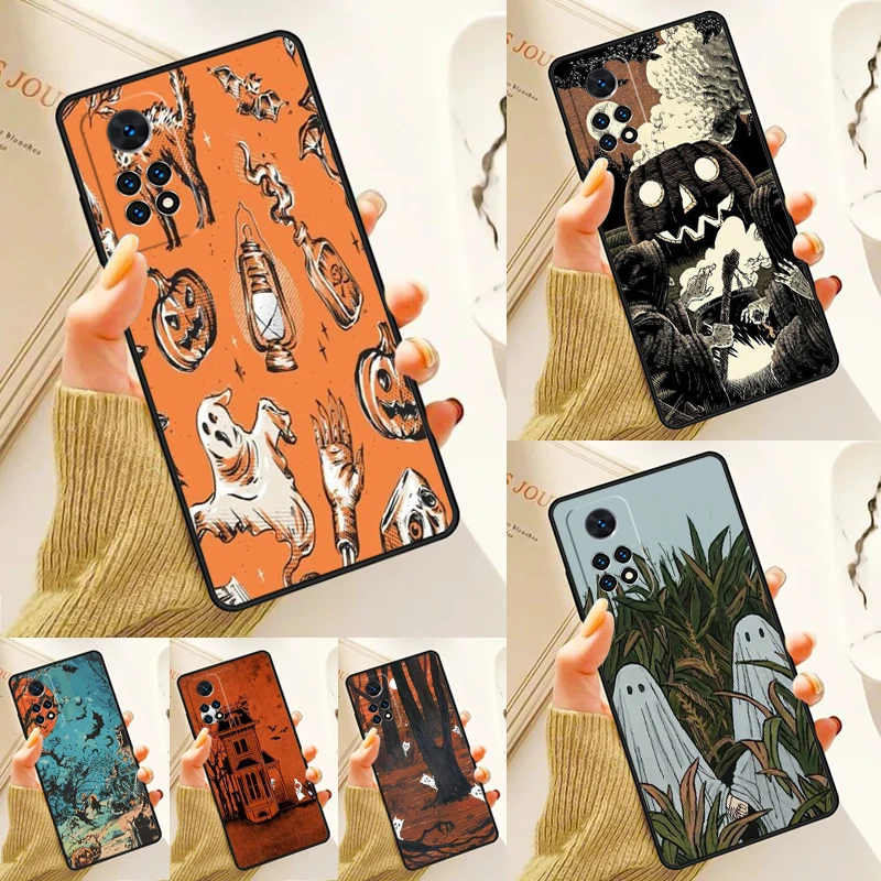 

Винтажный чехол на Хэллоуин для Samsung Galaxy S24 Plus S23 S20 S21FE Lite S22 Ultra Note 20 S8 S9 S10, чехол для телефона