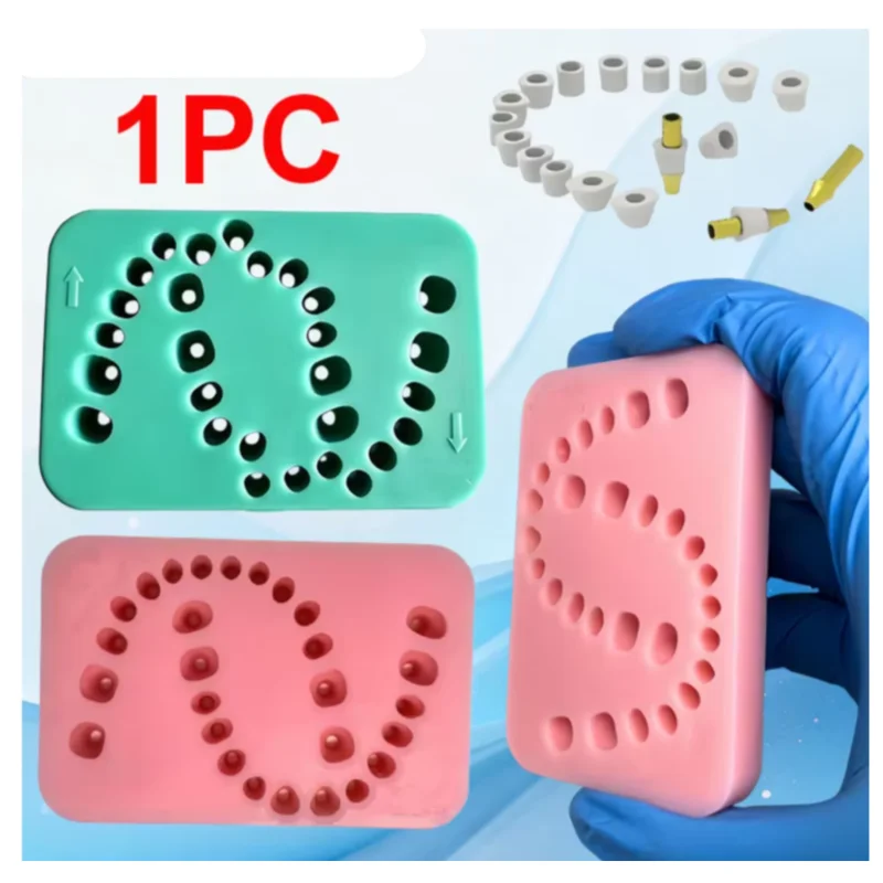 1pcs Dental Implant Cuff Silicone Molding Model Dentistry Oral Practice Mold Suitable for Customized Gingival Forming Tools