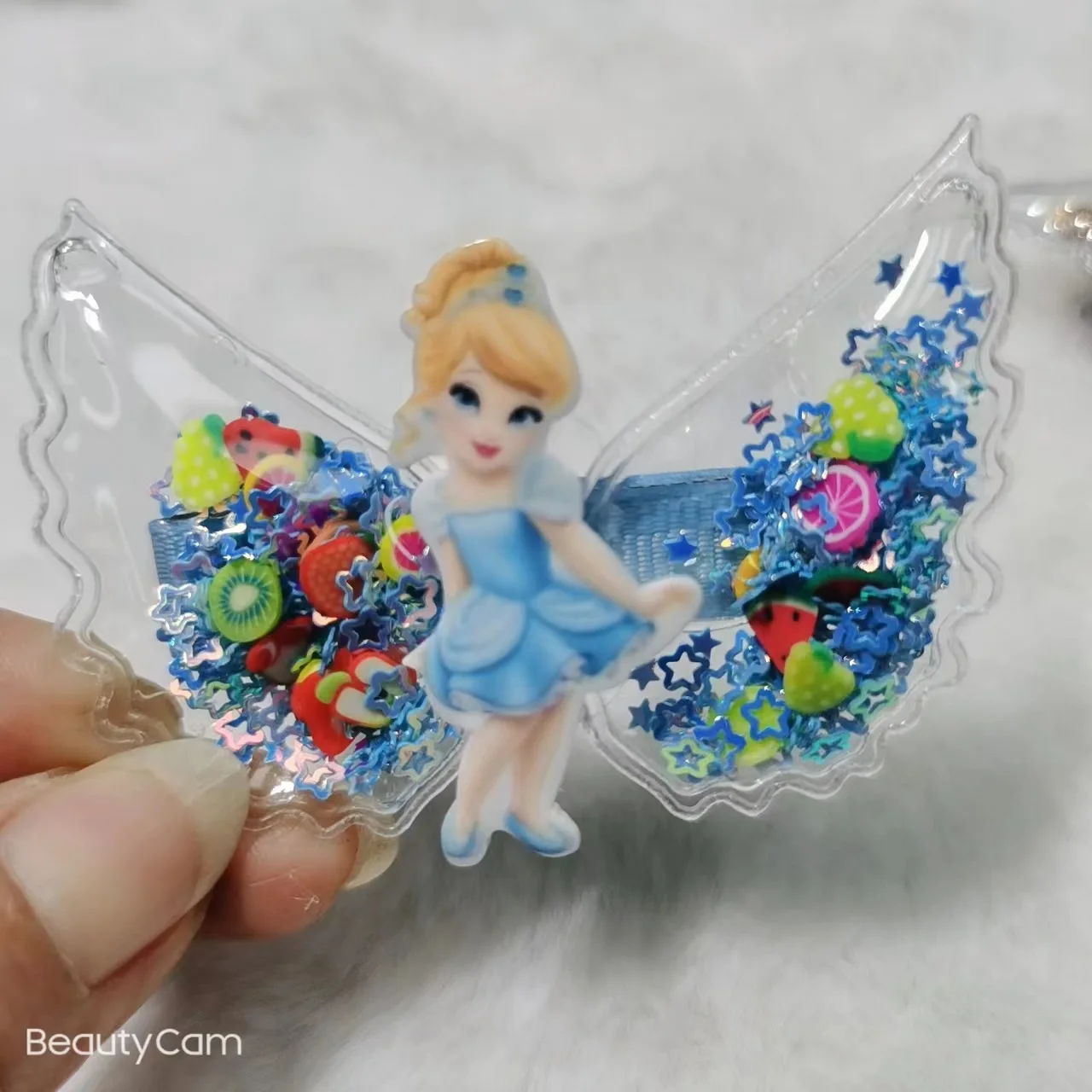 Disney Frozen Princess Hairpin Anime Figures Elsa Children\'s Hairpin Toys Kawaii Girls Hair Clip Hair Accessories Kids Gifts