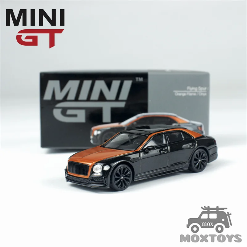 

MINI GT 1:64 Flying Spur Orange Black 991 Diecast Model Car