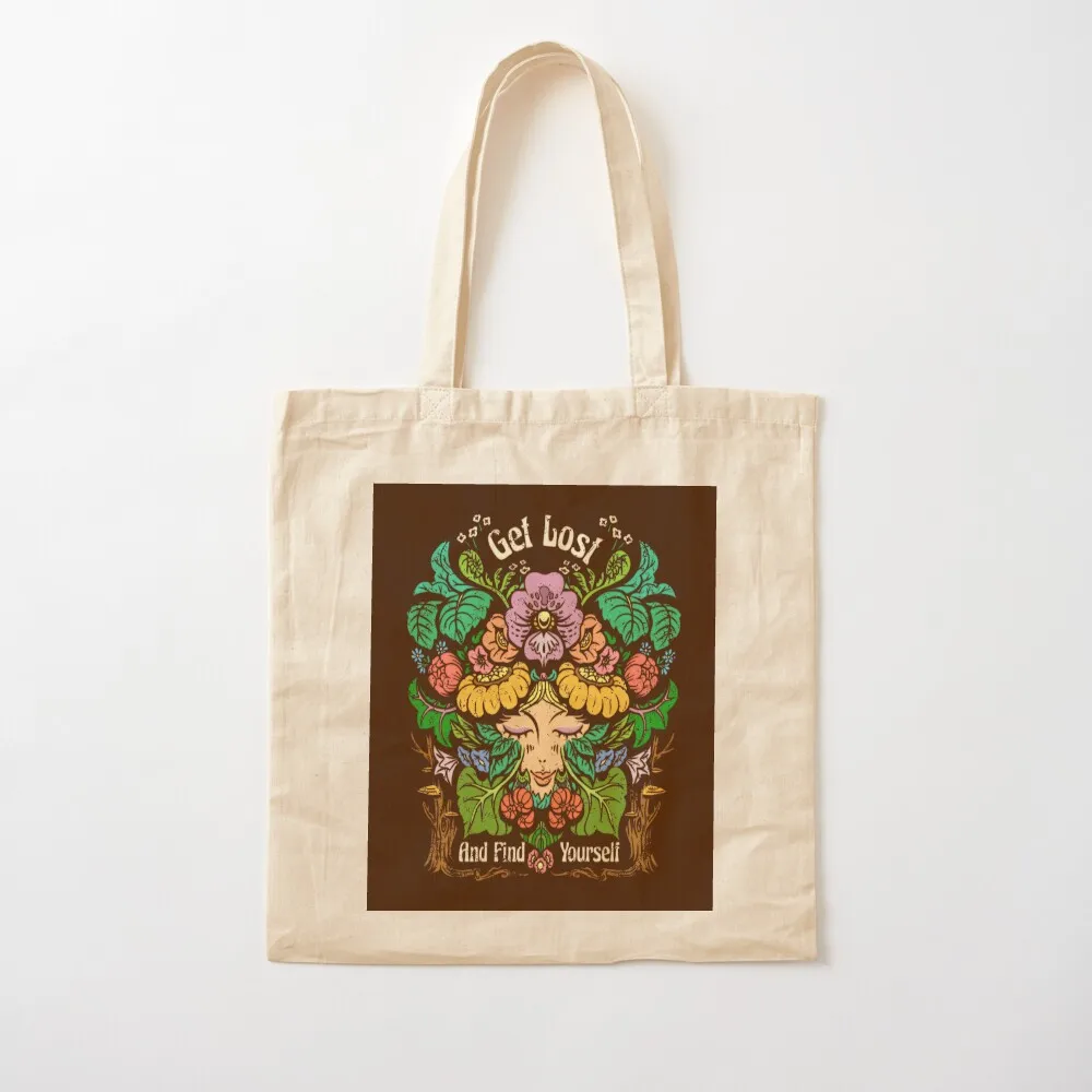 Get Lost & Find Yourself Tote Bag female bag tote bag men's tote bags aesthetic