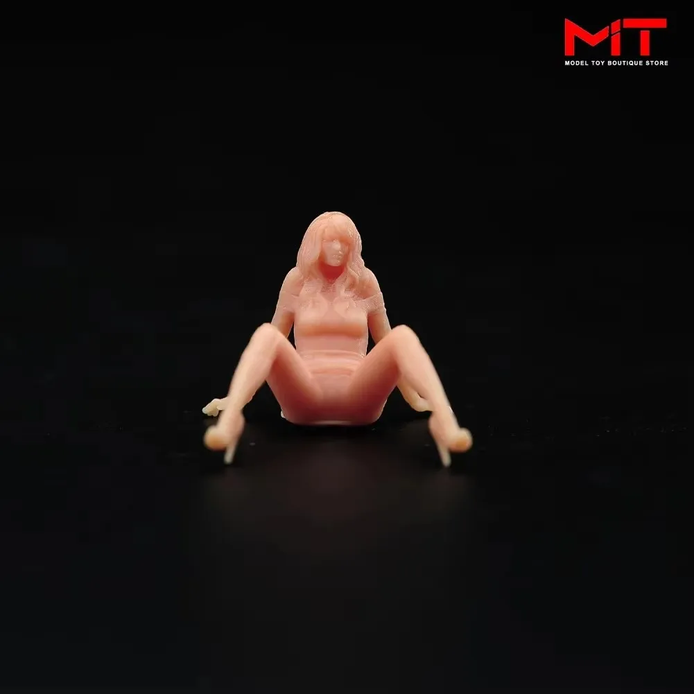 

Painted Miniatures Figures 1/10 Shy Girl Glamour Female Figurine Mini Doll Model Photographer Scene Props Handicraft