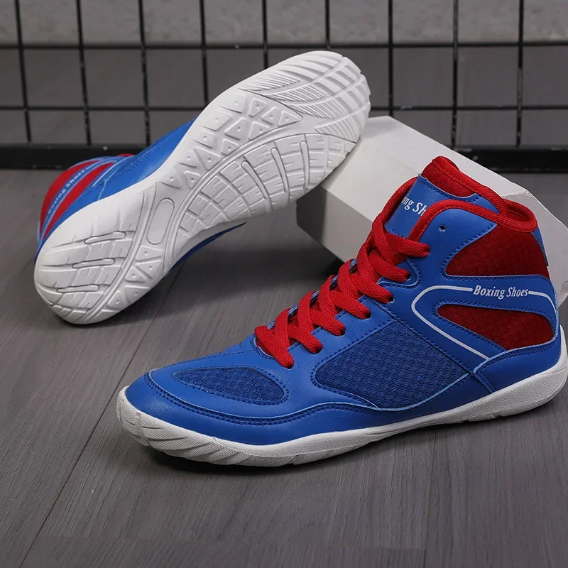 Hot Sale Boxing Shoe Men Women Black Red Wrestling Shoes for Unisex Luxury Brand Man Fighting Shoes Competition Sport Shoe