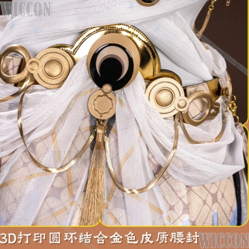 Iuno Priestess Wuthering Waves Cosplay Roupas Peruca Roupa Vestido Meninas Roupas de Jogo de Halloween Roupas Ornamento de Carnaval