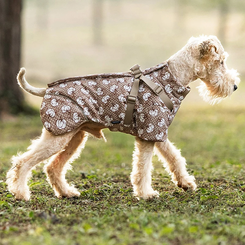 

og Winter Coat Dog Coat with Harness Built in Dogs Jacket for Large Dogs Reflective Waterproof Pet Puffer Jacket Snowsuit