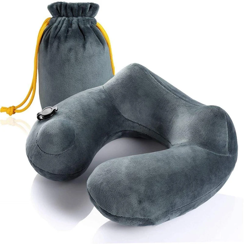 Travel Pillow Aircraft Inflatable Portable Neck Pillow U-Shaped Automatic Inflatable Neck Camping Pillow U-Shaped Pillow