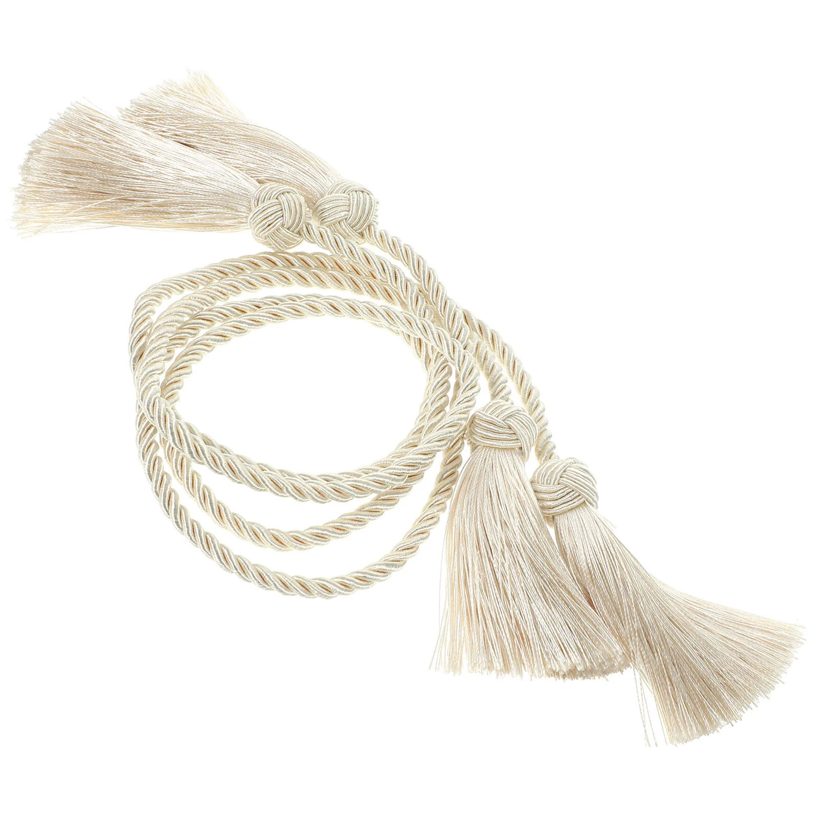 1 par macrame cortina tie backs corda de algodão decorativo tiebacks para sala estar quarto cozinha banheiro cortina suportes cinta