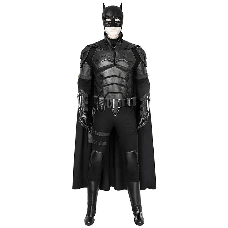 New Arrival The Cosplay Halloween Bruce Costume Adult Superhero Jumpsuit Fancy Battle Uniform Black Suit