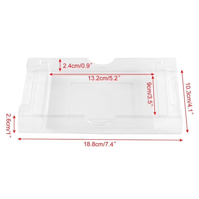 100pcs Game cartridges box For Nintendo SFC Game card game cartridges inner tray Japanese version card lining Clear Plastic box