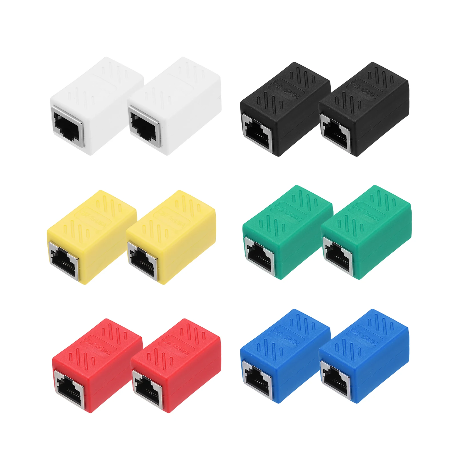 5/10Pcs RJ45 Ethernet Coupler Female to Female Cat6 Coupler Ethernet Extension Adapter Network Connector for Cat8/Cat7/Cat6/5e/5