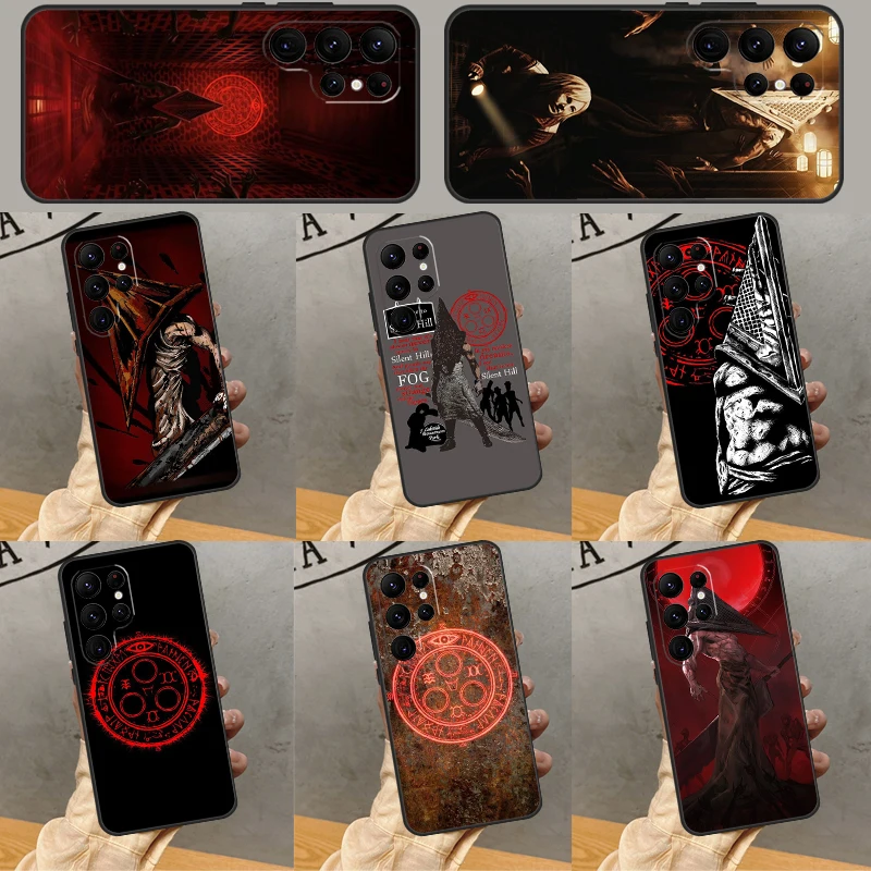 Horror Game Silent Hill Case For Samsung Galaxy S23 Ultra S20 FE S21 FE S22 Plus S8 S9 S10 Note 10 20 Ultra Cover