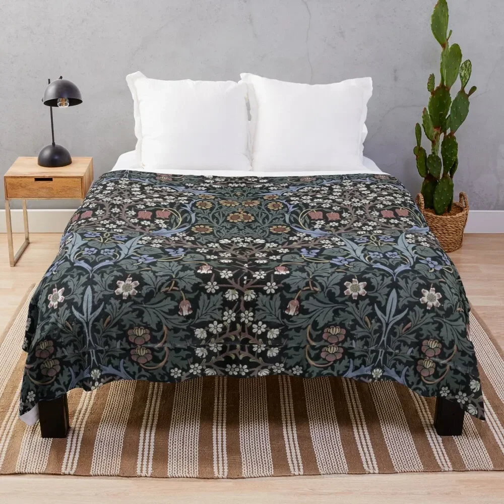 William Morris - Blackthorn Throw Blanket Moving Shaggy Comforter Cute Blankets