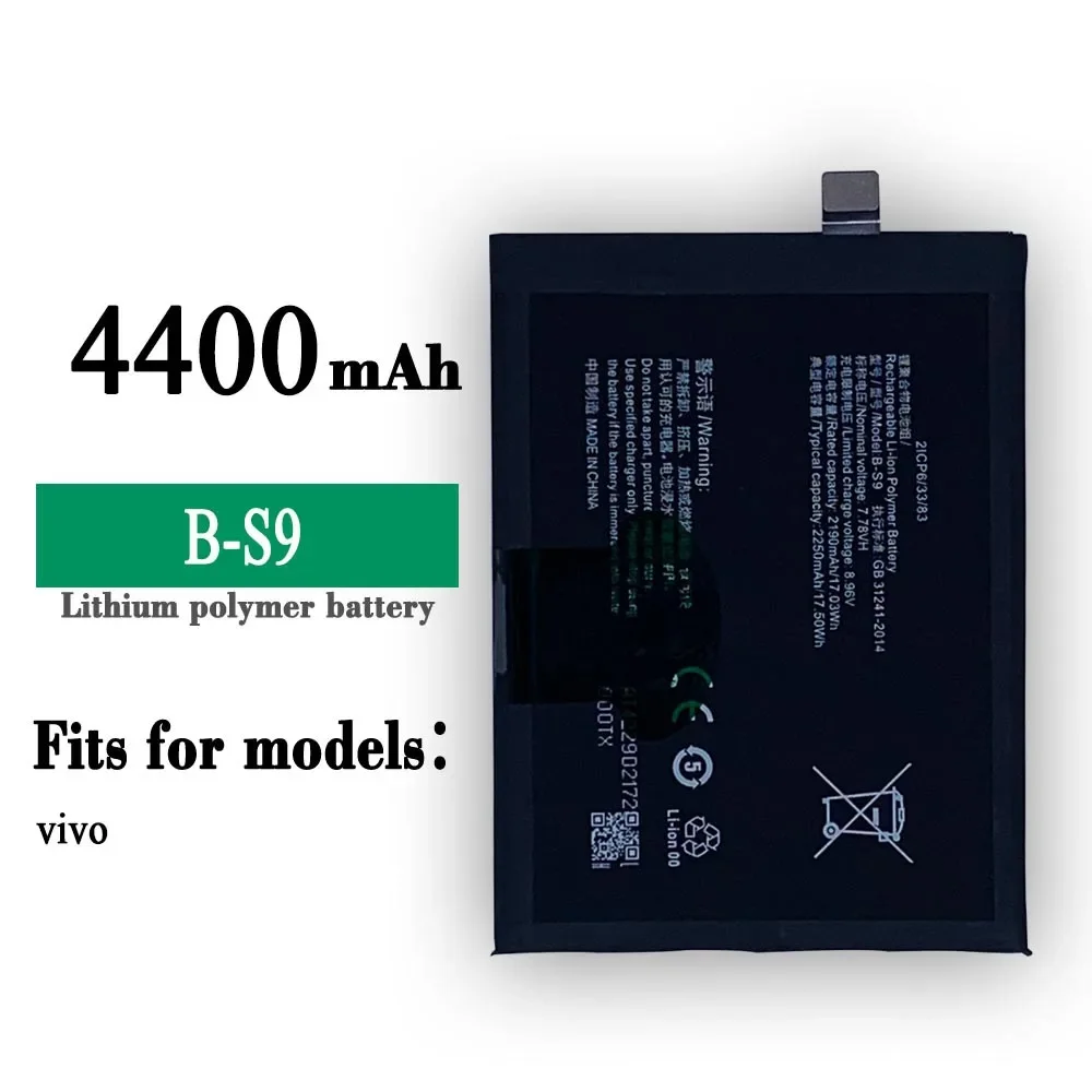 

B-S9 Replacement Battery For VIVO BS9 4400mAh High Quality Mobile Phone Large Capacity Internal Li-ion Latest Batteries