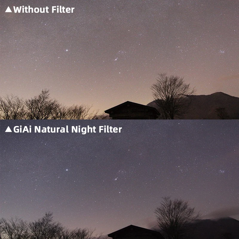 GiAi Natural Night Filter Lens 77mm 67mm 49mm 37mm-86mm Camera Filter For DSLR