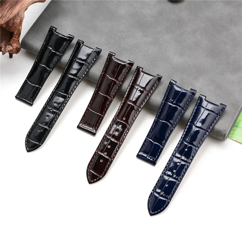 2025EST 13*25mm 14*25mm Cowhide Genuine Leather Strap for Omega Constellation 131.13/131.33 Concave Waterproof Sport Watch Band