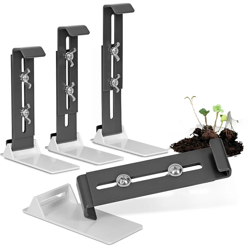 Universal Adjustable Window Sill Planter Bracket Stainless Steel Flower Pot Holder Outdoor Patio Balcony Support Rack