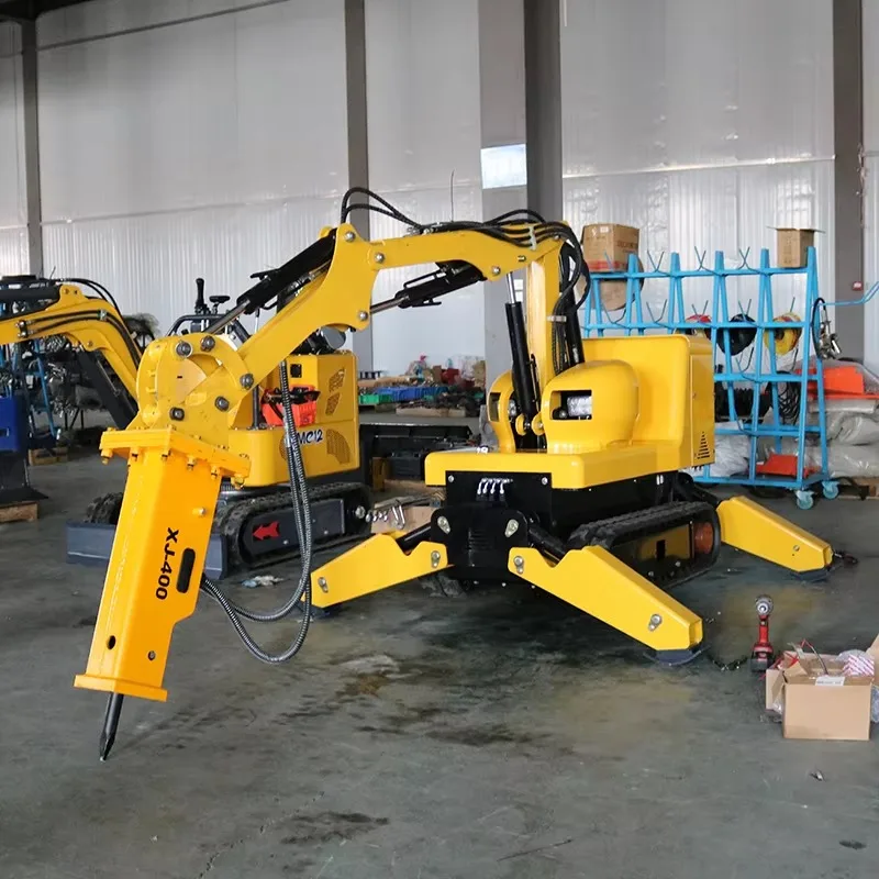 Customized Electric Remote Control Small Demolition Robot Wireless Crawler Demolition All-in-one Machine