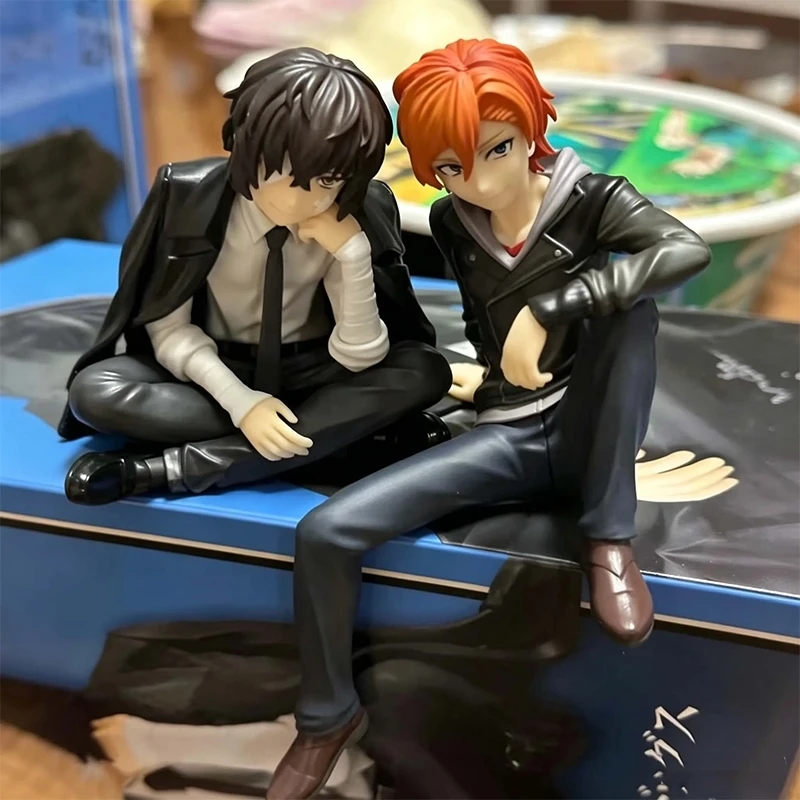 New Bungo Stray Dogs Dazai Osamu Figurine Nakahara Chuuya Action Figures PVC Model Collection Noodle Stopper Birthday Gifts