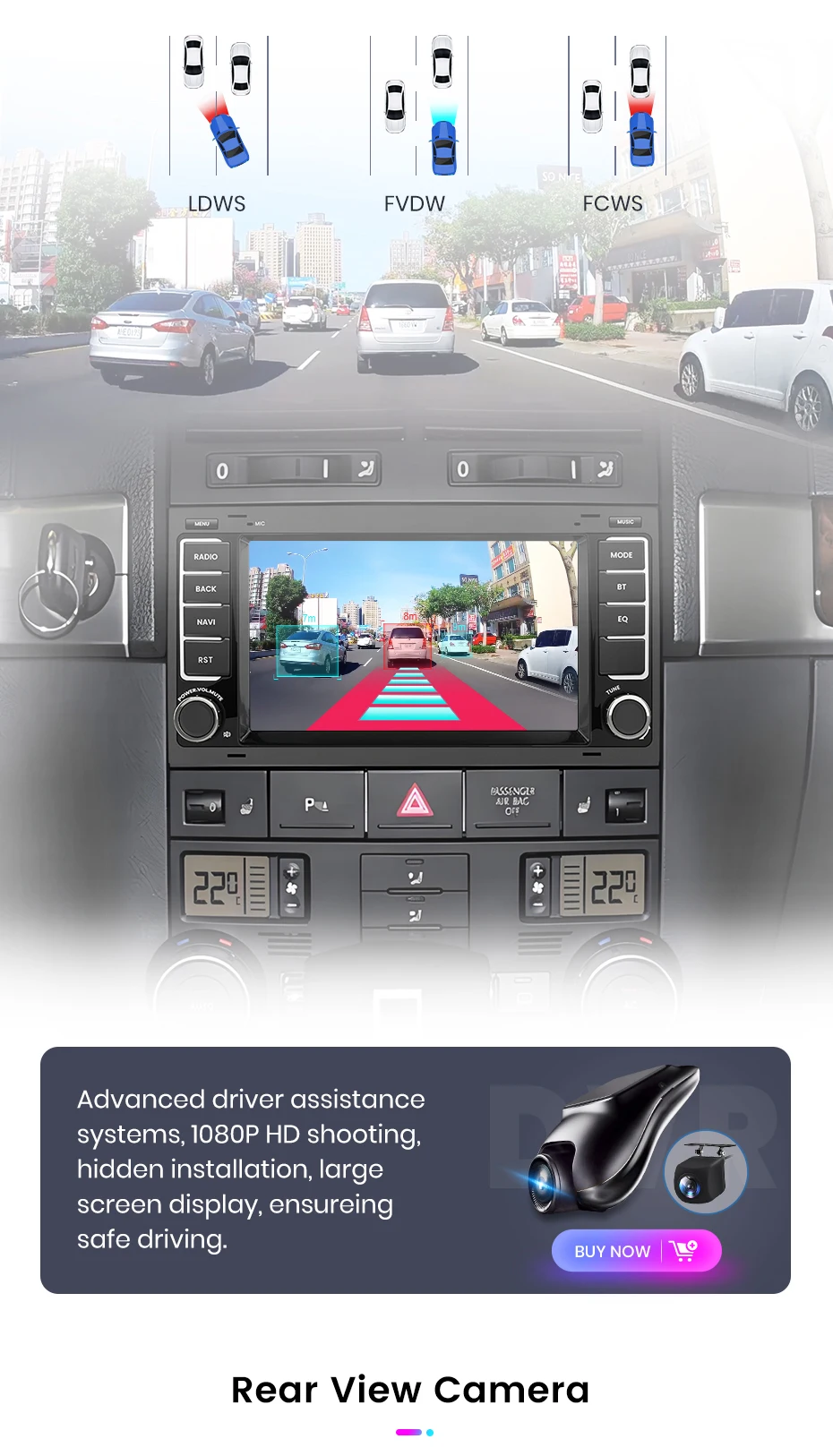 Junsun 7'' 9'' CarPlay Android Auto Auto Radio Für VW Touareg Multivan T5 Transporter 2004-2009 GPS intelligente Multimedia – Detail 19