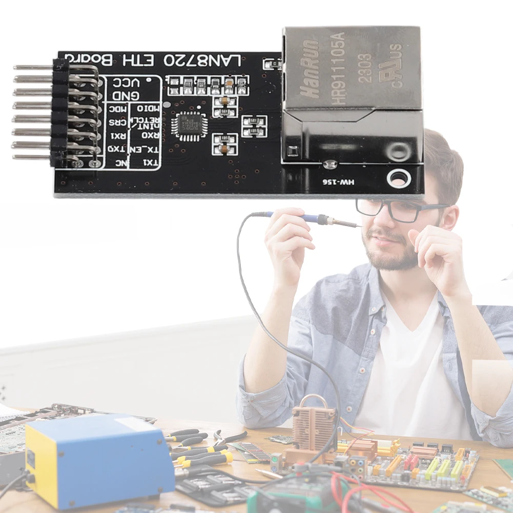 

LAN8720 High Performance Ethernet Physical Transceiver Connector Embedded Web Server RMII Interface Board 3.3V