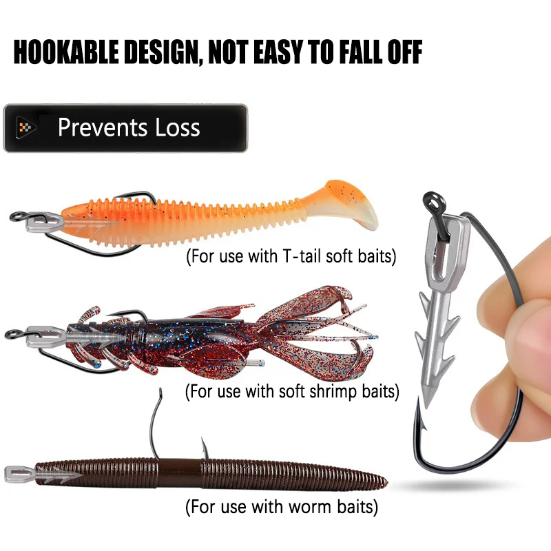 Plomos con púas para Neko Rig y Wacky Rig – Peso ideal para vinilos - imagen 3