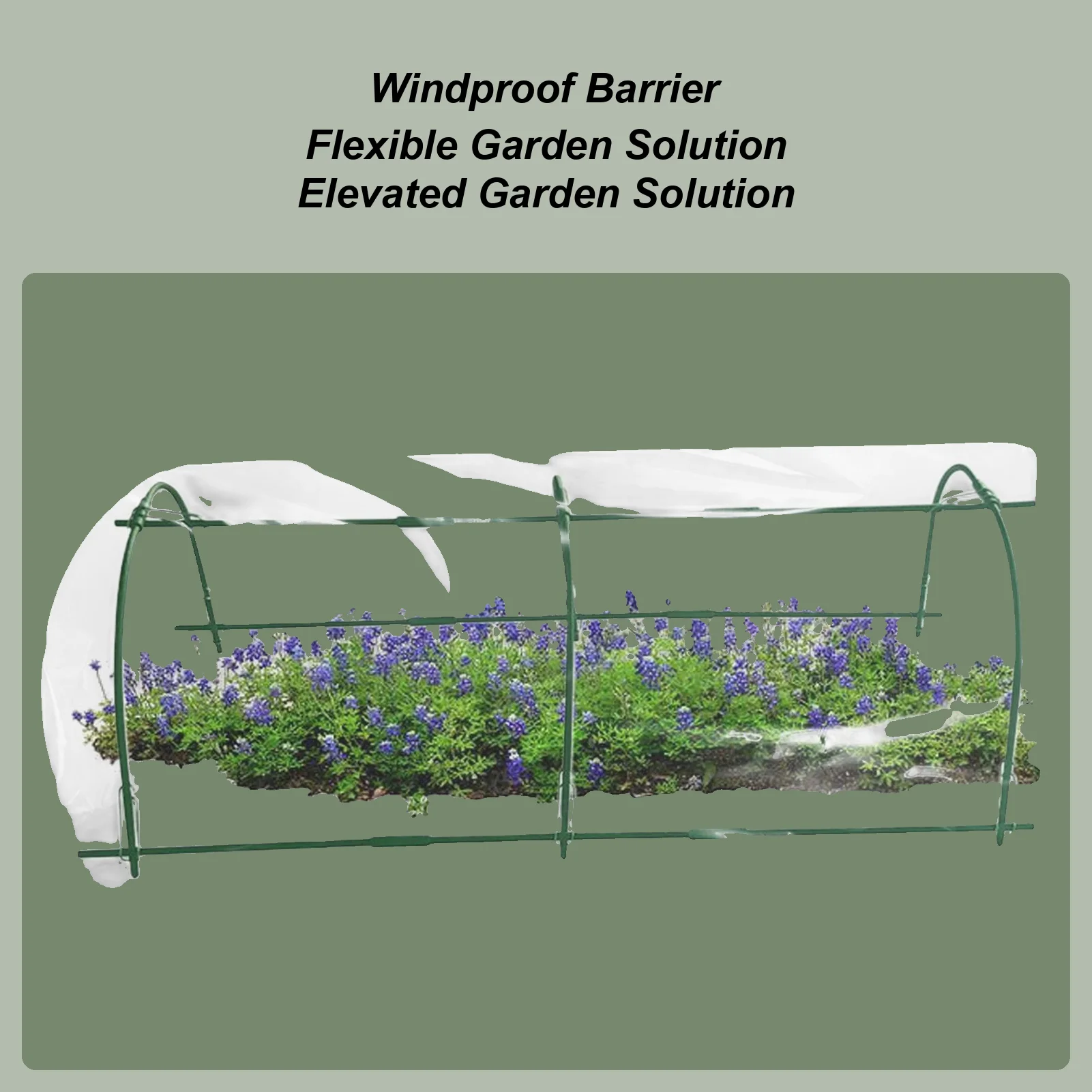 

Обруч для сада, сетка, цветочная кровать, туннель для выращивания, всепогодный обруч для посадки, туннель для выращивания растений для сада на открытом воздухе, приподнятая кровать, теплица