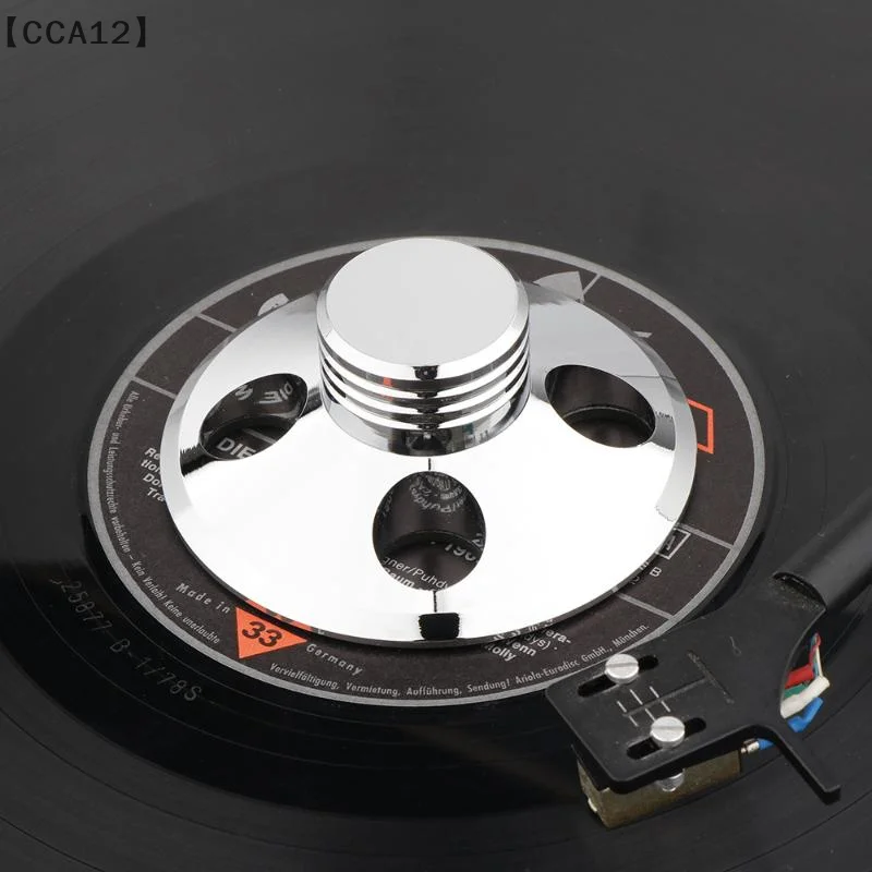 〔CCA12〕Ciężarek do płyt winylowych, stabilizator do gramofonu, redukuje szumy tła, uchwyt obciążający do gramofonu, prasa do płyt