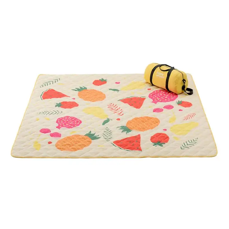 

Sandproof Beach Mat Foldable Picnic Blanket Mat With Storage Bag Outdoor Entertainment Blanket For Travelling Parks Beach