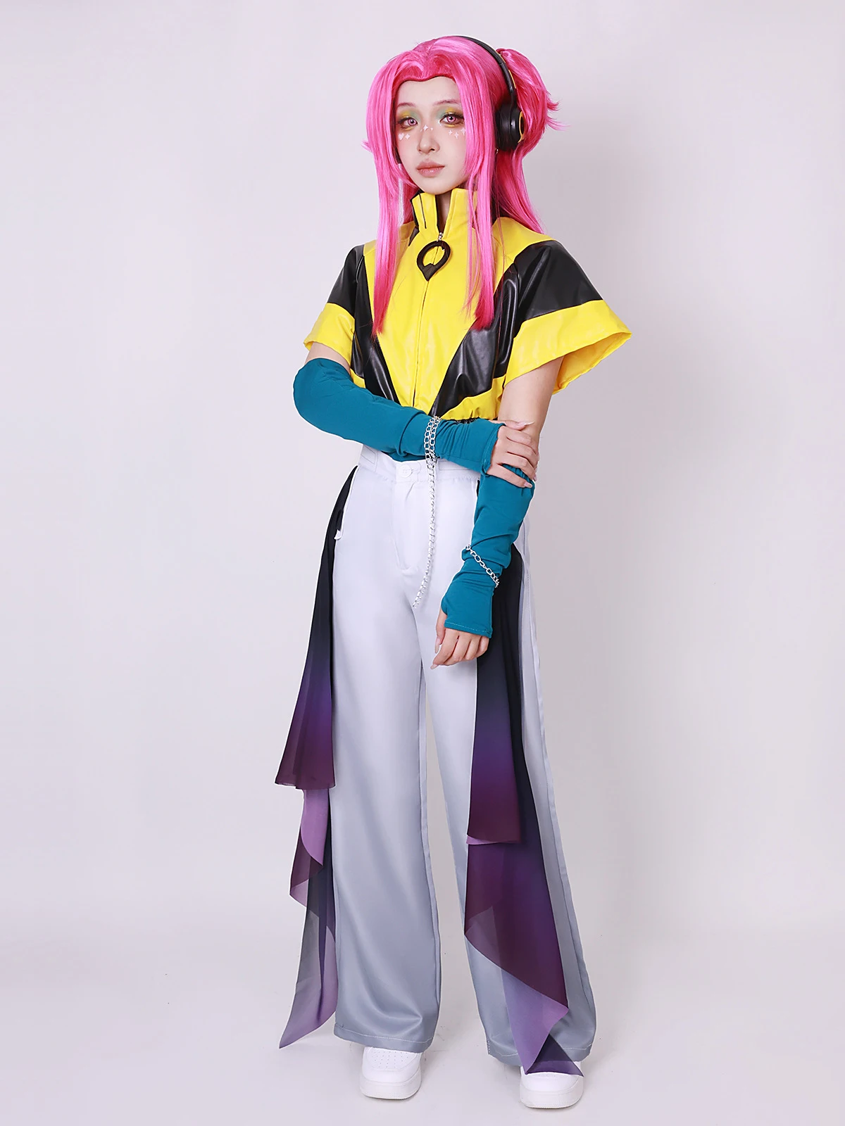 

Alune Cosplay Costumes Pink Wig Game LOL Heartsteel Uniform Female Halloween Carnival Party Role Play Outfit