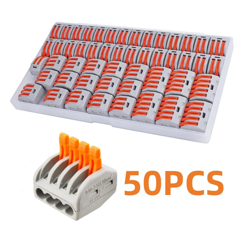 50 Pcs Lever Nut Wi…