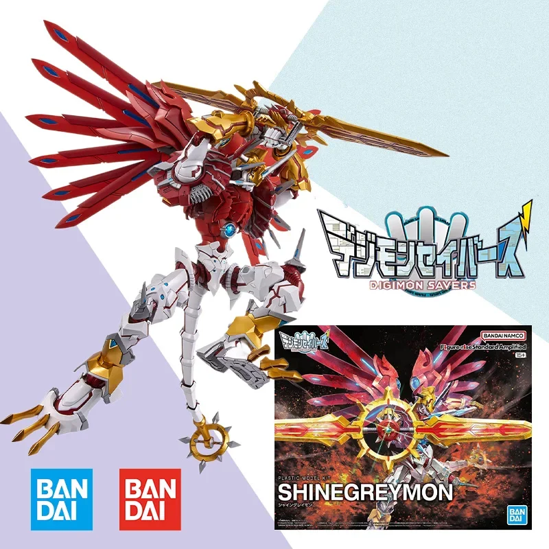 

FRS Figure-rise Standard Bandai Digimon Adventure SHINEGREYMON Aninm Action Assembly Figure Original BOX Model Toy Gifts