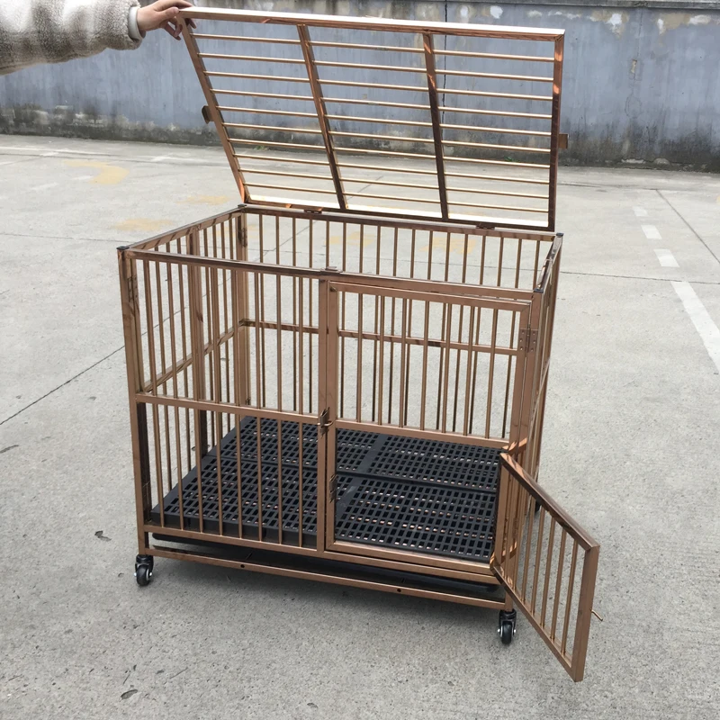 طبقة واحدة باب واحد قفص النقل الكلب للطي قفص الكلب بيت الحيوانات الأليفة في الهواء الطلق