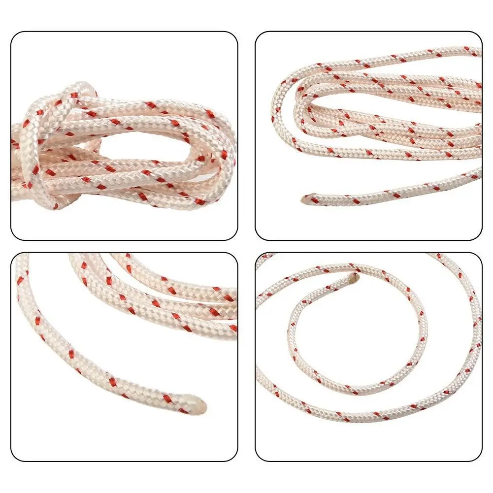 Starter Pull Rope for Gas For Chainsaws Lawn Mowers Generators Nylon Recoil Cord Compatible with 1128 190 2900 Models