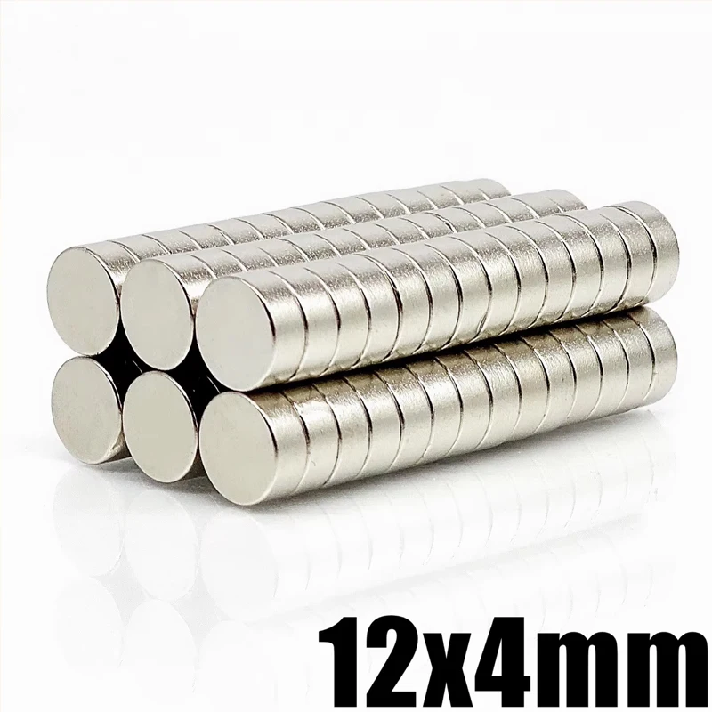 12x4mm Magnet 10/50/100/200/500pcs Round Shape Office Refrigerator Craft Garage Tool Kitchen Fridge Diy 12*4mm Accessory