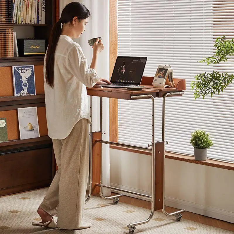 Lifting coffee table Movable side desk Bedroom bedside table Learning Side Shelf trolley