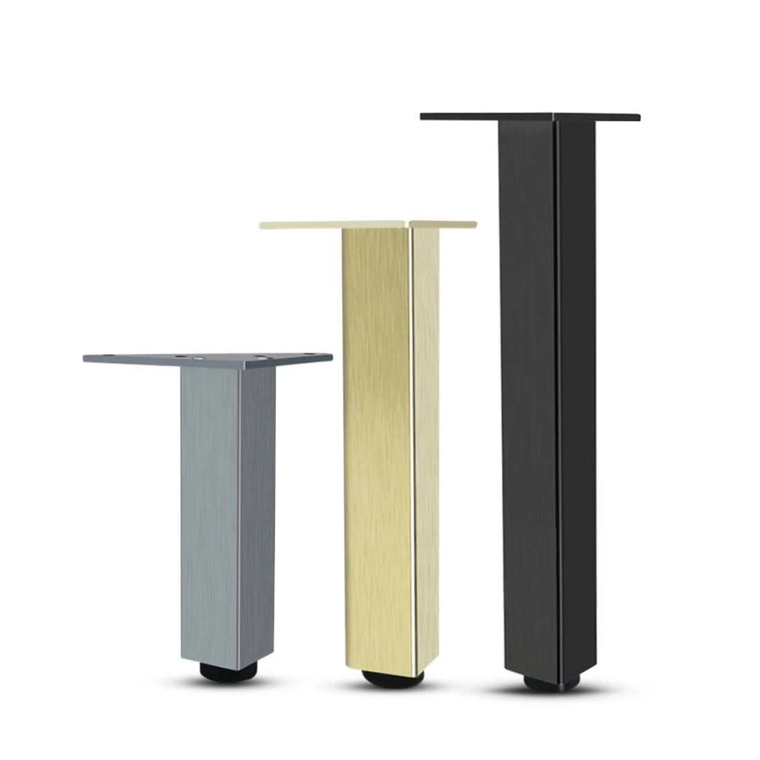 4PCS Adjustable Furniture Legs Triangular Metal Supporting Foot for Cabinet Chair Sofa Bed Furniture Hardware Feet Accessories