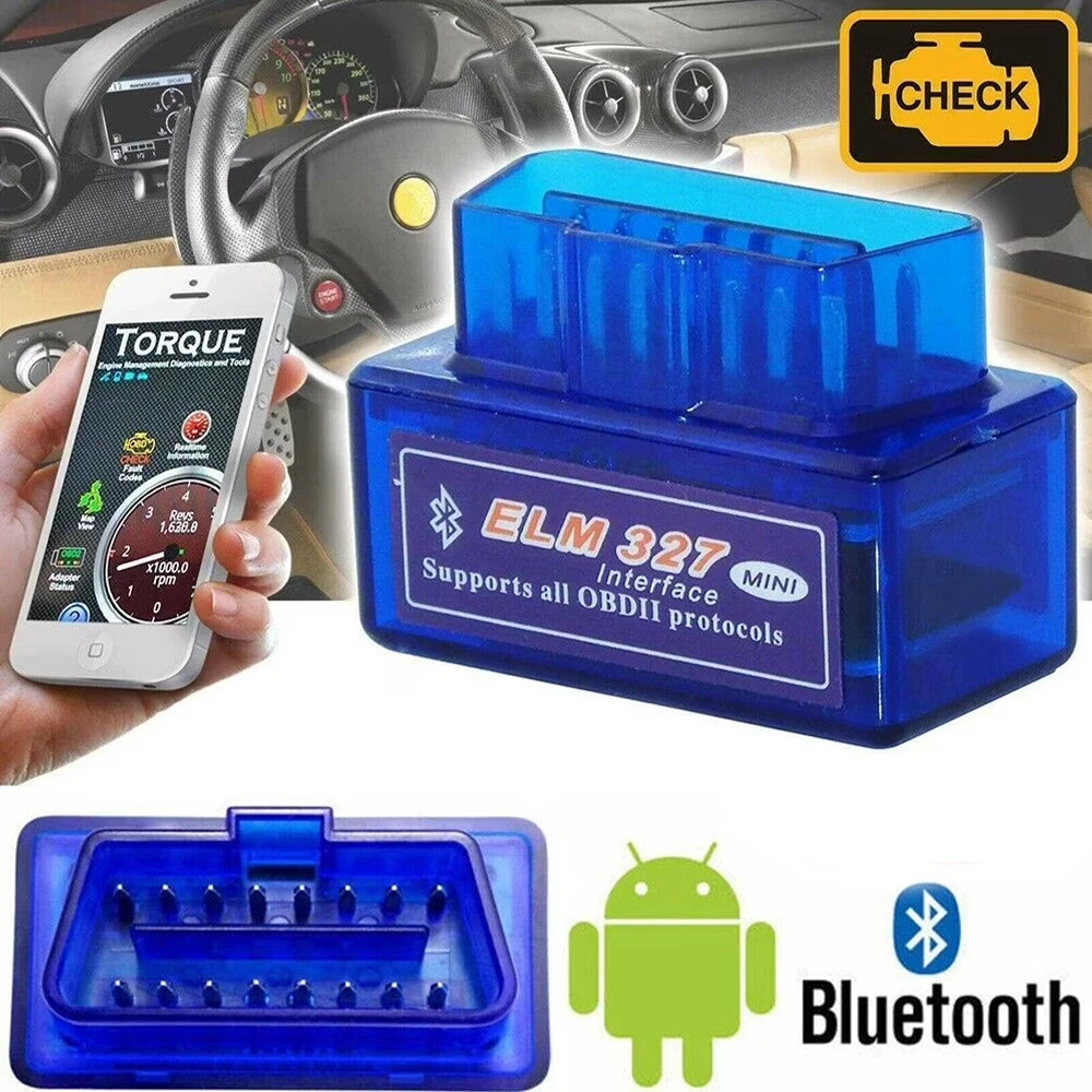 Scanner OBD2 Bluetooth EML 327 para Android Mini Automotivo Diagnóstico Sem Fio para Carros