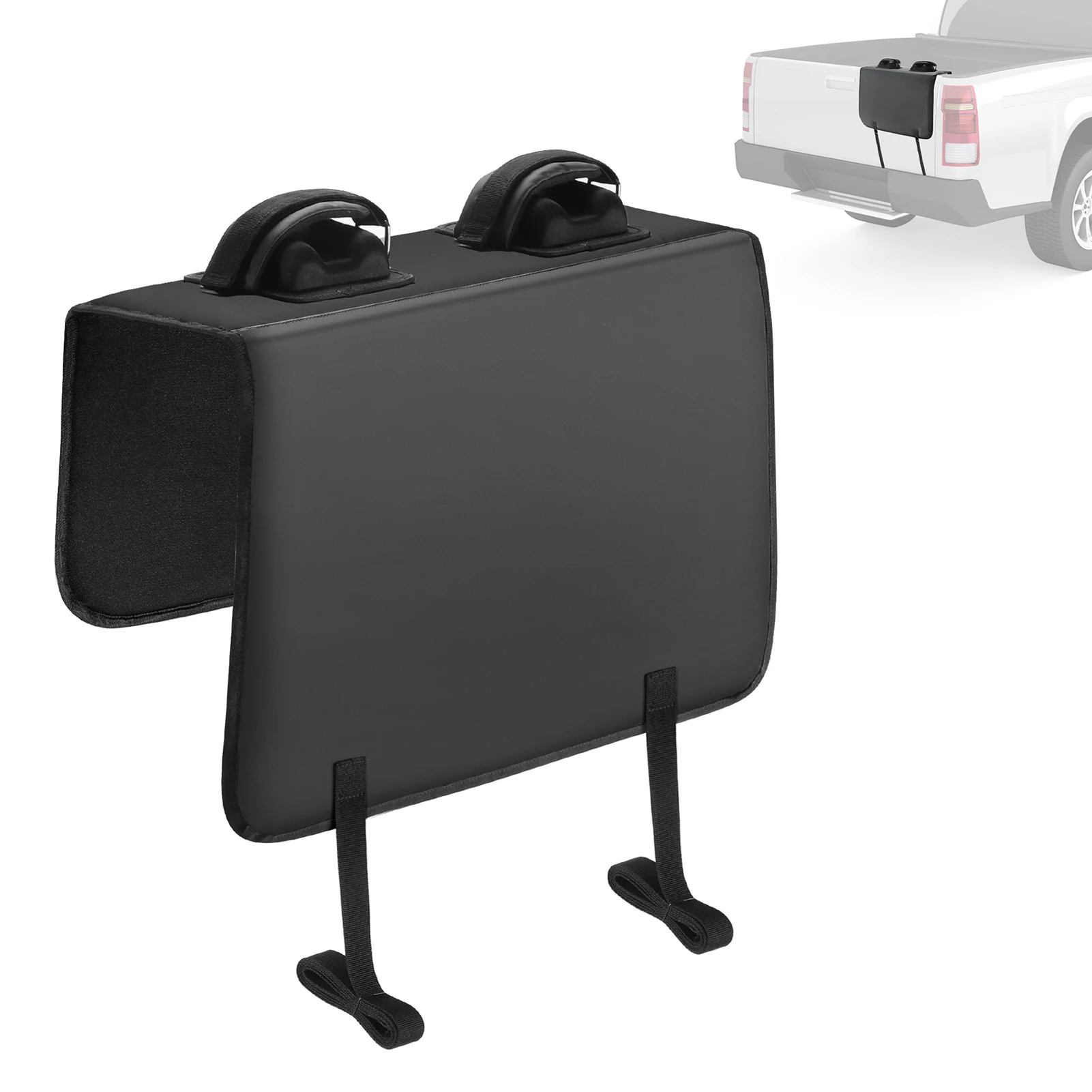 

:Стойка для крепления задней двери пикапа для велосипеда — держатель кронштейна для велосипеда с крышкой задней двери, практичный аксессуар для транспортировки велосипеда