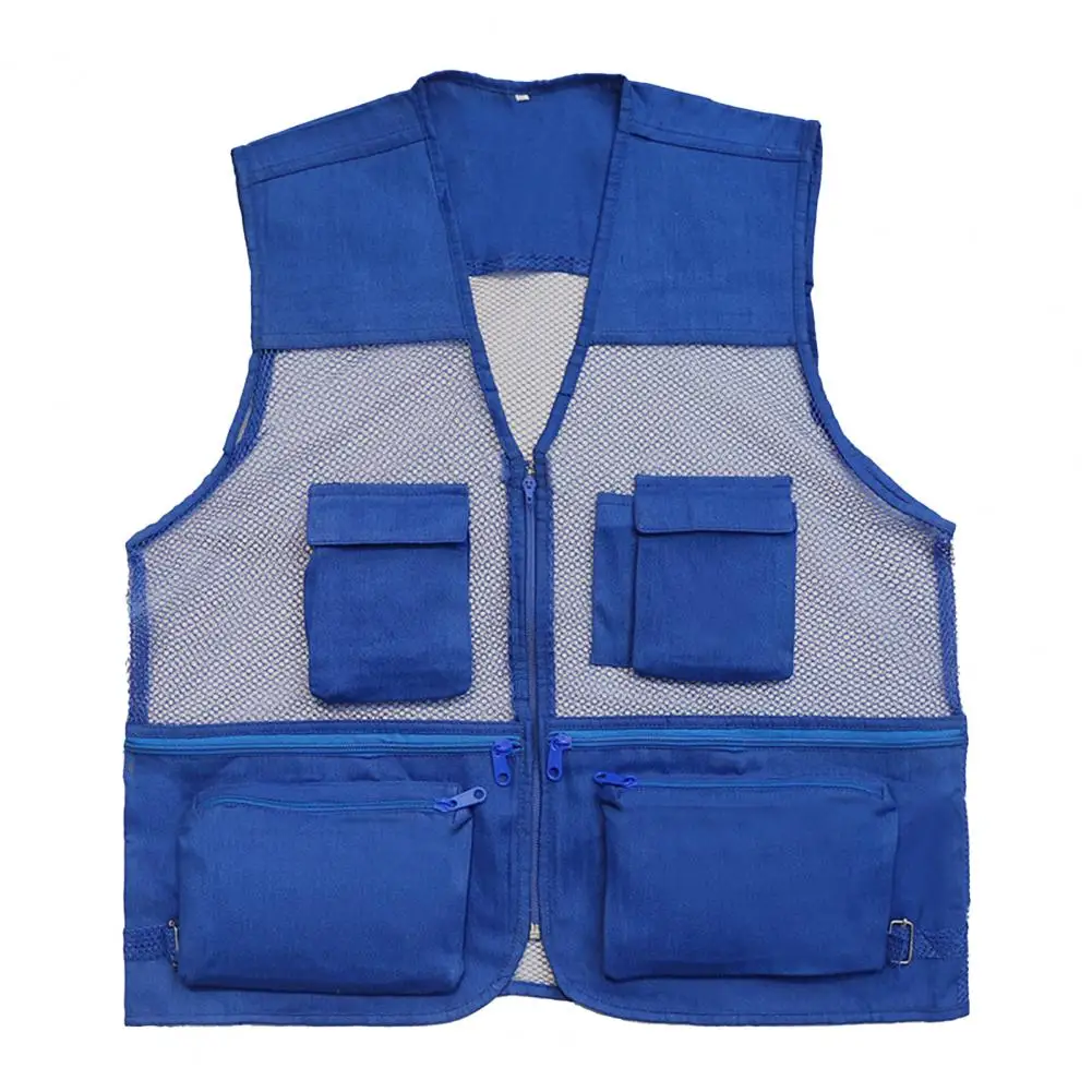 2023 Fishing Vest Mesh Vest Fishing Jacket Outdoor Fishing Shoulder Multi Pocket Vest Multifunctional Outdoor Men Summer Vest