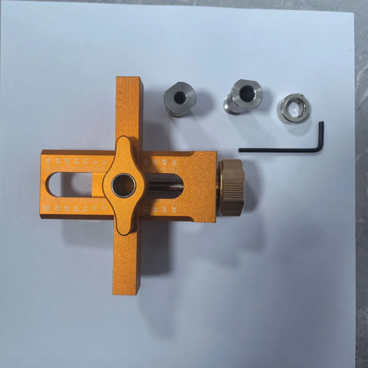 Adjustable Woodworking Cabinet Door Installing Jig Quick Positioning Panel Rebounding Device Drilling  2 In 1 Hole Opening Tool