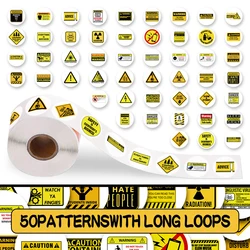 Étiquettes autocollantes en iode, 200 pièces/rouleau, signes d'interdiction de danger pour vélos, bancs de moto, marque d'emballage, étiquette spéciale