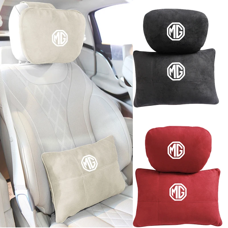 

Car Seat Headrest Neck Cushion Pillow for MG Logo 3 5 Saloon ZS HS GT 3SW TF3 Xross EHS GS EZS MorrisGarages Auto Accessories