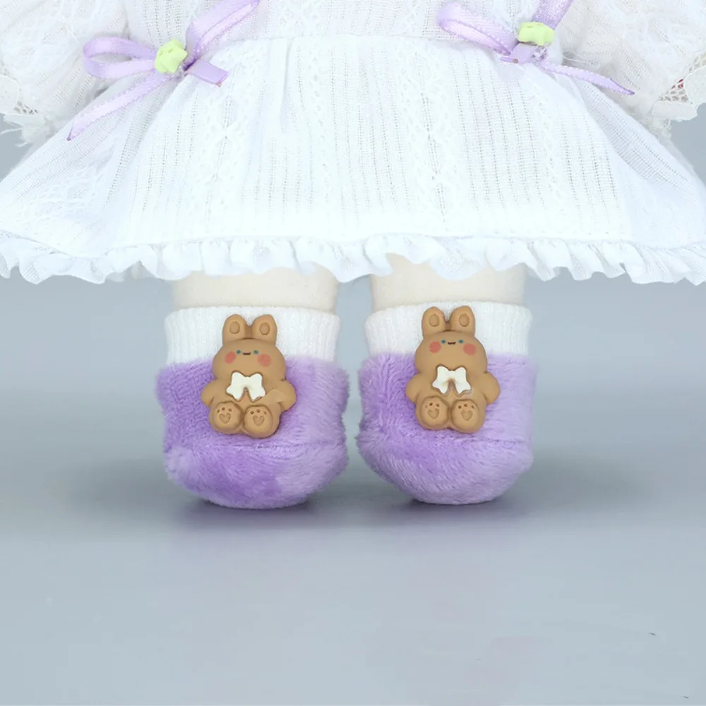 Mini muñecas 1/12, zapatos suaves de 20cm, zapatos suaves para muñecas, zapatos para muñecas Idol, oso, conejo, 20cm, zapatos para muñecas, regalos de cumpleaños