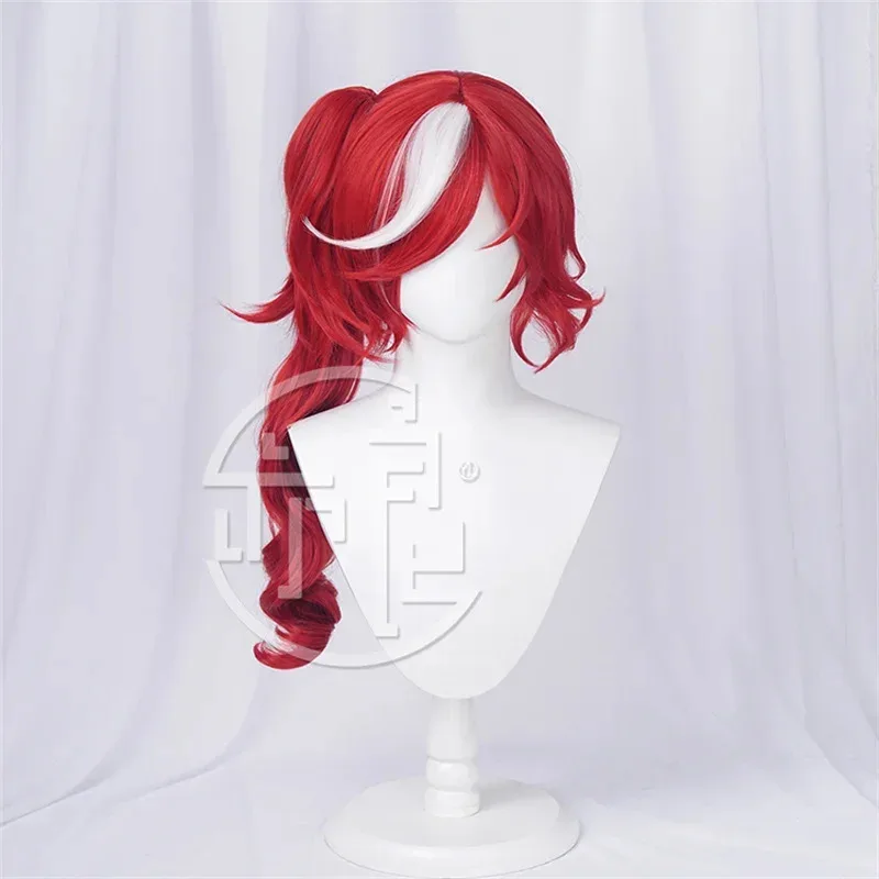 

Anime Identity V Gilman Priestess Cosplay Witch Fiona Crimson Wig Synthetic Hair Heat Resistantx;3,v'6.f;9,