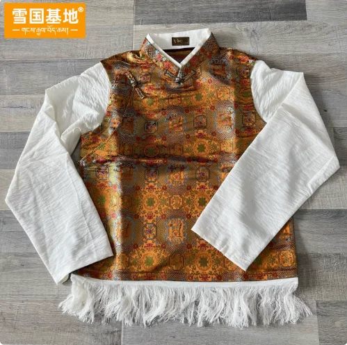 Chinese verborgen en nep-twee-vestoverhemden voor heren die samen verbonden