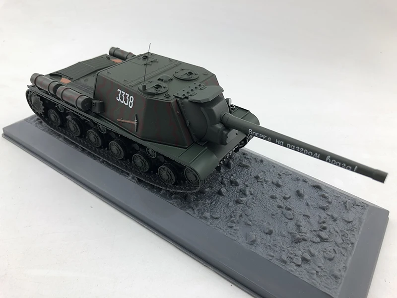 Rare 1 / 43 Soviet isu-122 self-propelled tank model (1945)  Alloy finished product collection model