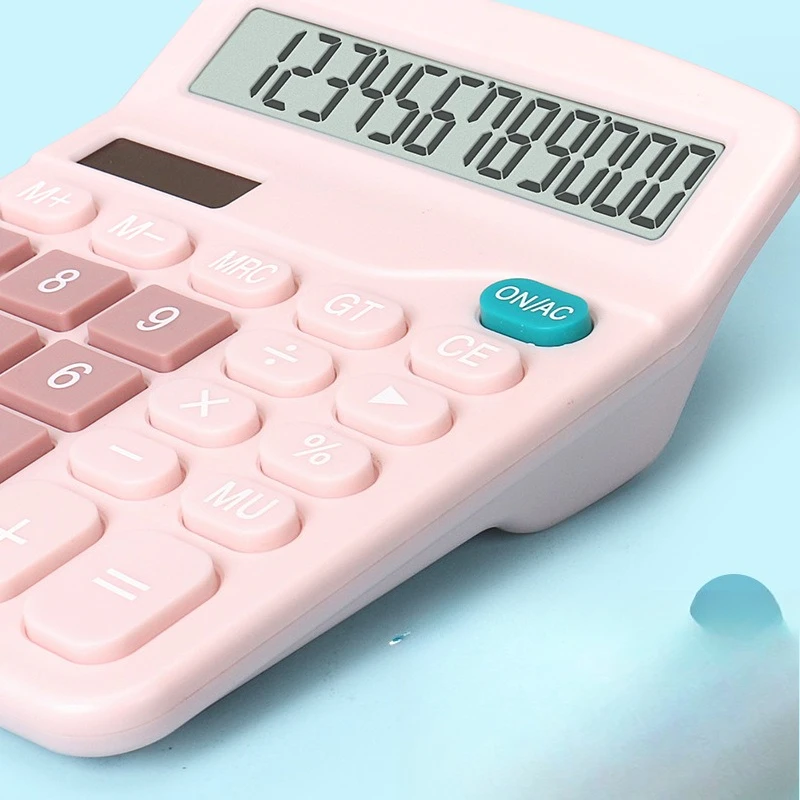 Calculator for Students, Solar Dual Power Supply Student Color Computer, Calculator Office Supplies